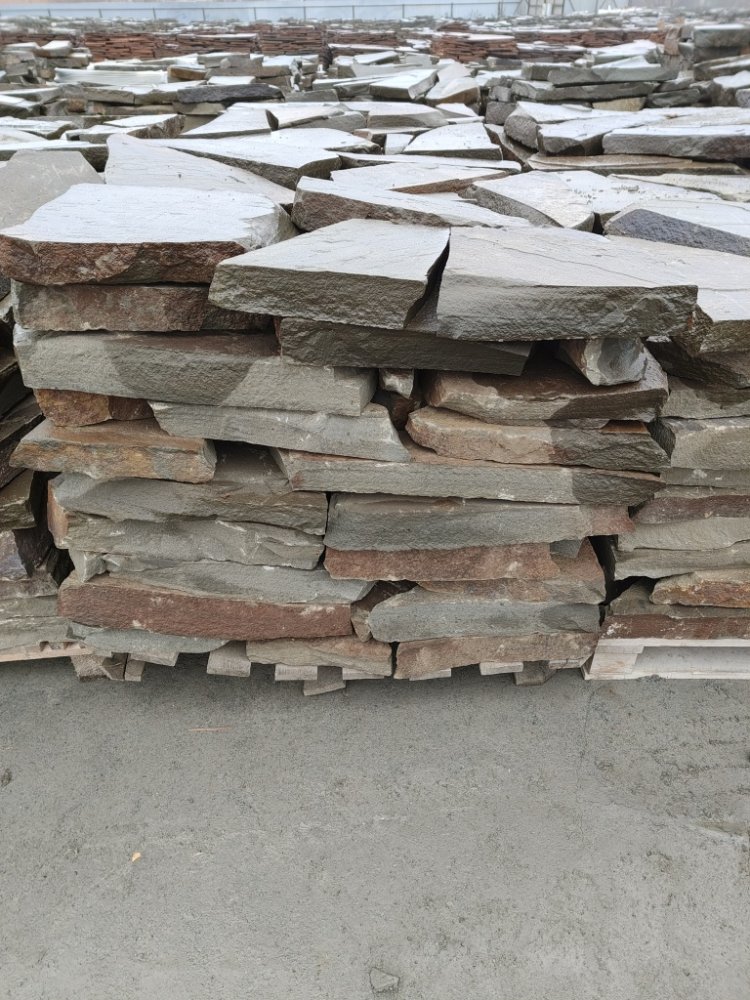 Плитняк песчаник серо-зелёный для мощения 60-65 мм купить в Старой Купавне