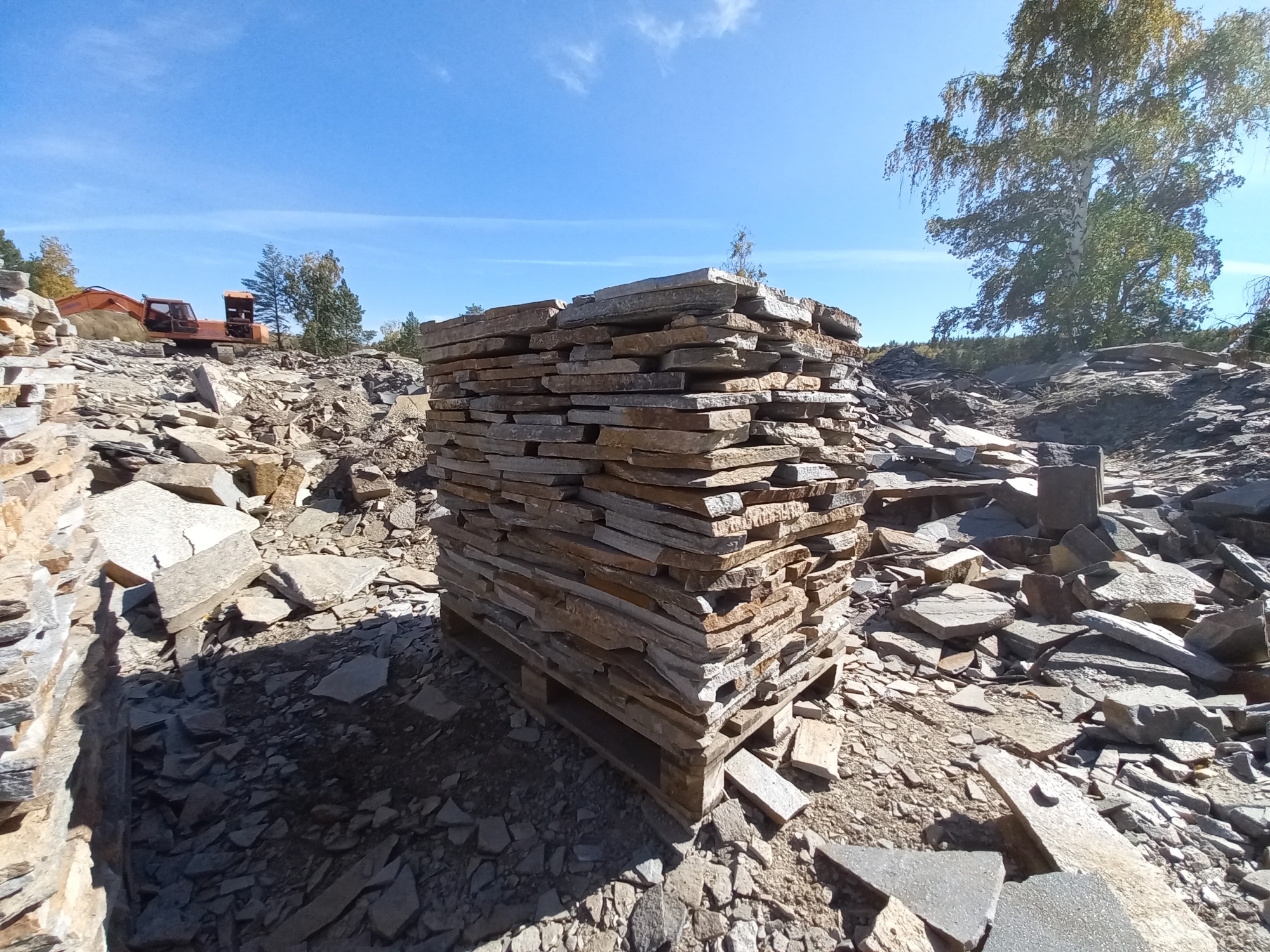 Плитняк златолит серебристый для мощения на бетон купить в Старой Купавне