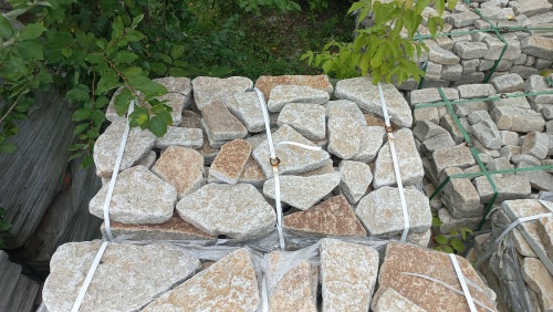 Гранитный плитняк галтованный для парковки купить в Старой Купавне