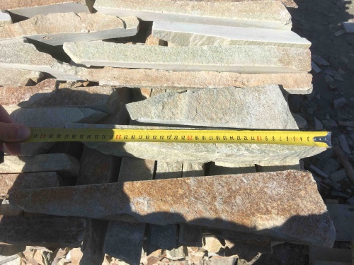 Горбушка златолит золотистый для облицовки купить в Старой Купавне