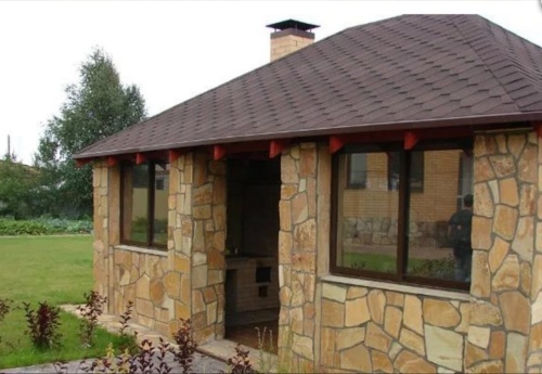 Плитняк златолит жёлтый золотистый для фасада 1,5-3см купить в Старой Купавне